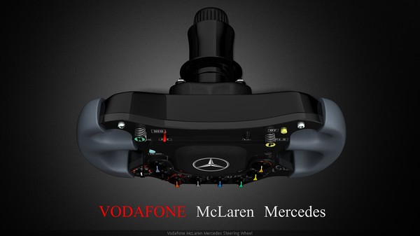 3d mclaren mercedes steering wheel model - McLaren F1 Steering wheel.rar by marcel23d